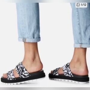 Sorel Women's Roaming Two Strap Slide Flat Sandal